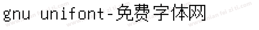 gnu unifont字体转换